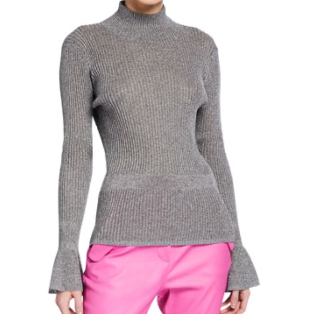 Veronica Beard metallic turtleneck sweater